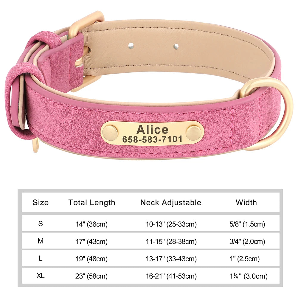 Personalized Leather Collar