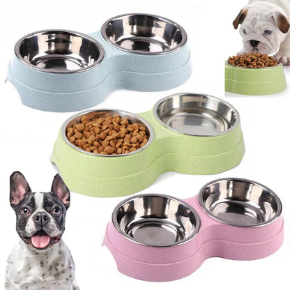 Double Bowls Feeder