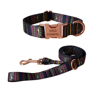 Ethnic Collar & Leash