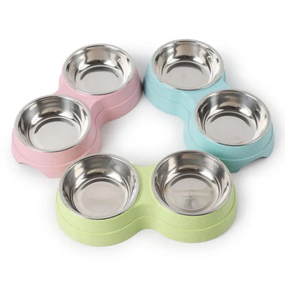 Double Bowls Feeder