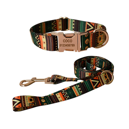 Ethnic Collar & Leash