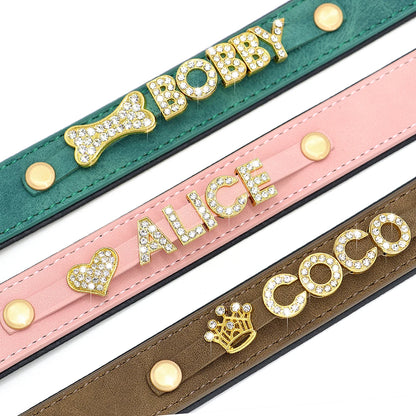 Rhinestone Name Collar