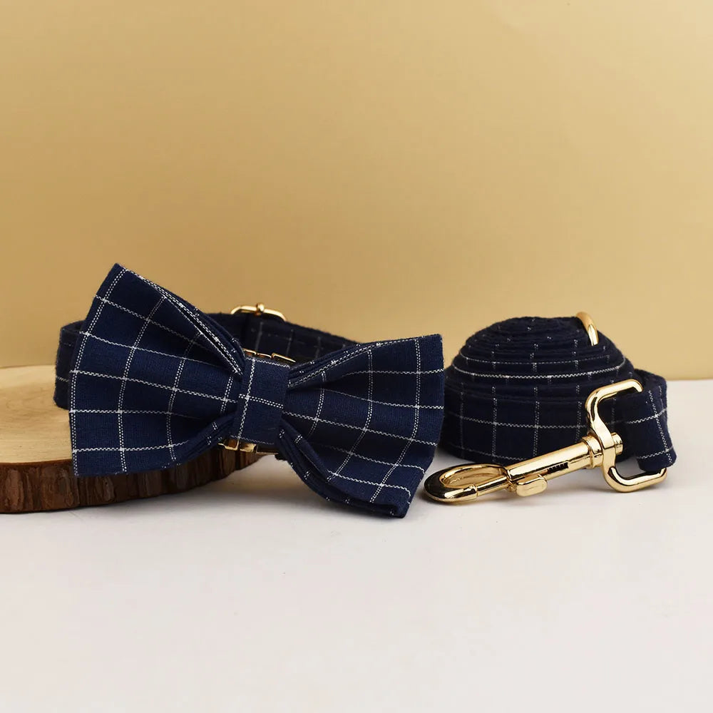 Plaid Collar & Leash