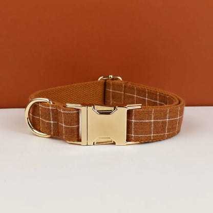 Plaid Collar & Leash