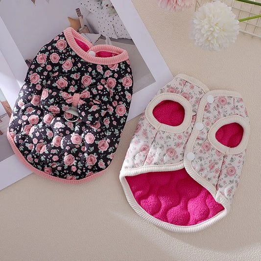 Floral Bow Vest