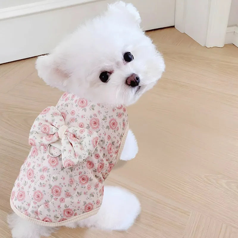 Floral Bow Vest