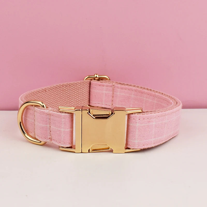 Plaid Collar & Leash