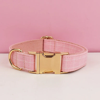 Plaid Collar & Leash