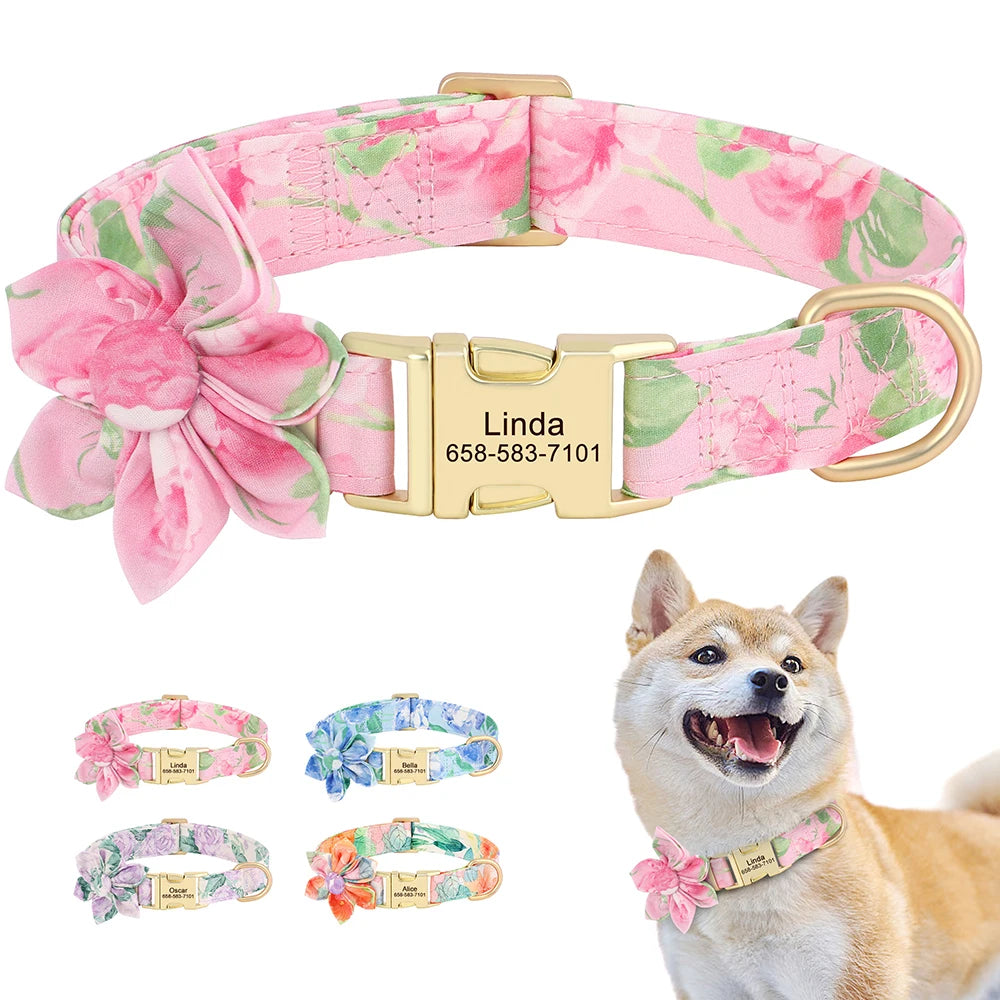 Floral Name Collar