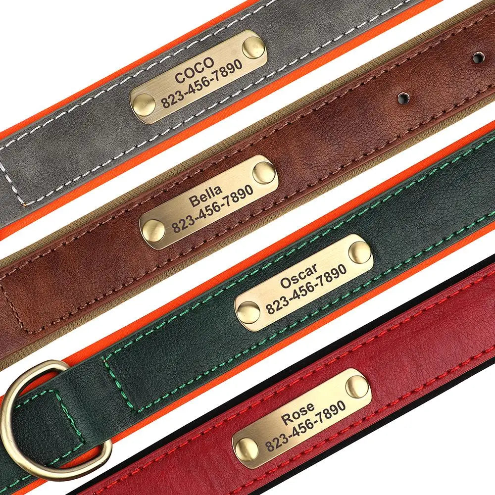 Personalized Leather Collar