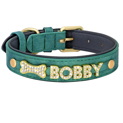 Rhinestone Name Collar