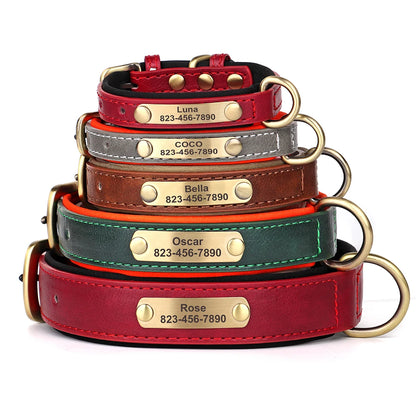 Personalized Leather Collar