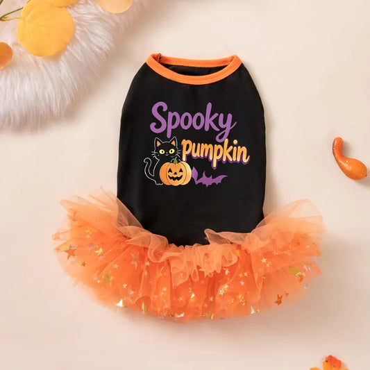 Pumpkin Lace Dress
