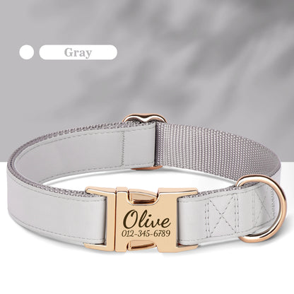 Engraved Leather Collar