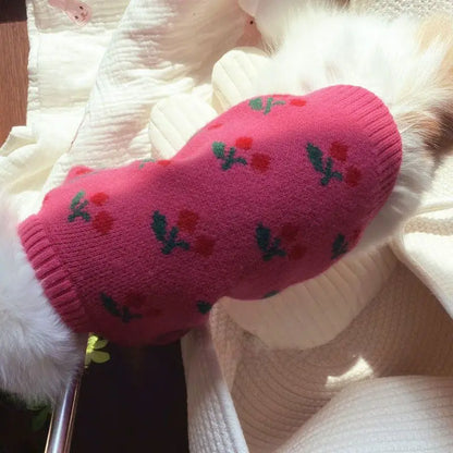 Cherry Knit Sweater