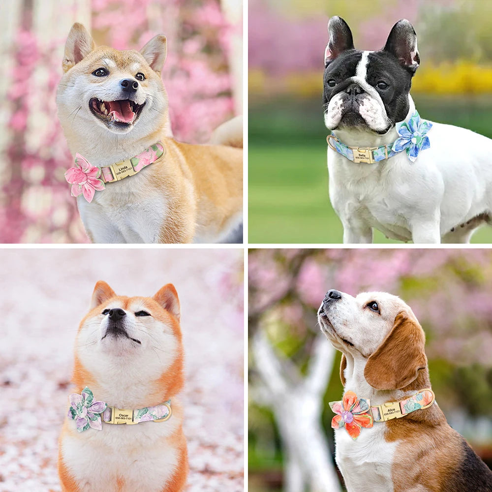 Floral Name Collar