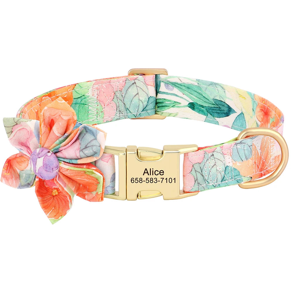 Floral Name Collar