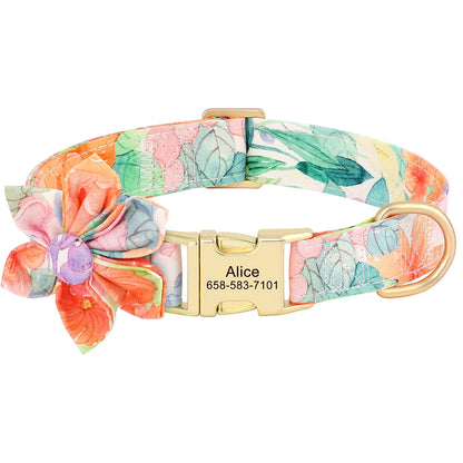 Floral Name Collar