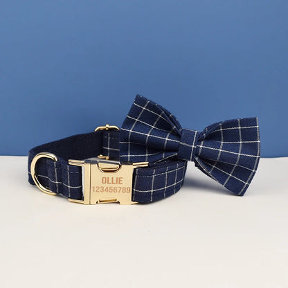 Plaid Collar & Leash