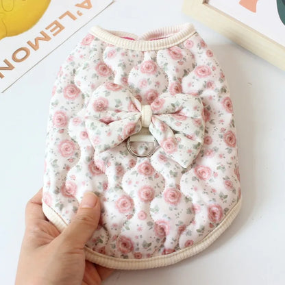 Floral Bow Vest