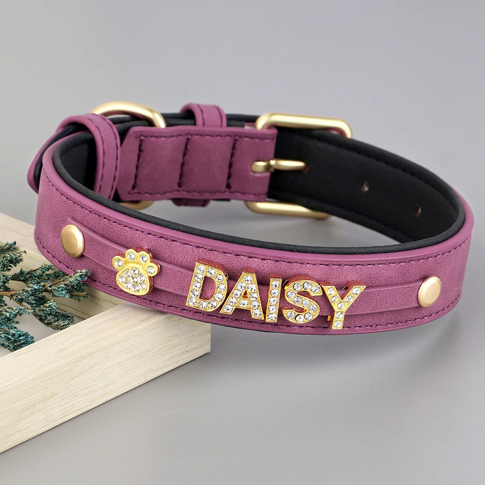 Rhinestone Name Collar