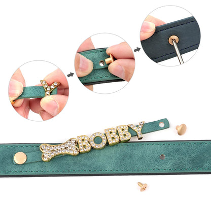 Rhinestone Name Collar