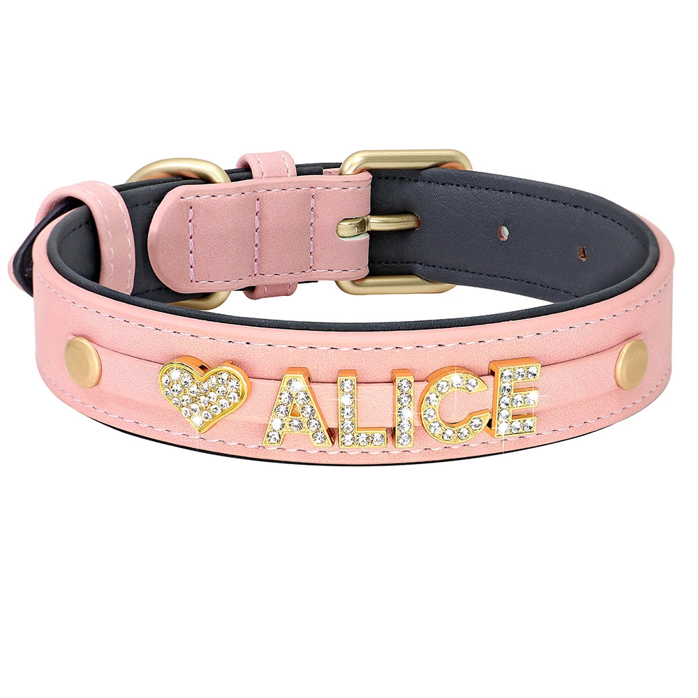 Rhinestone Name Collar