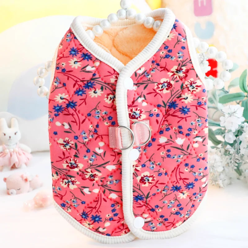 Floral Bow Vest