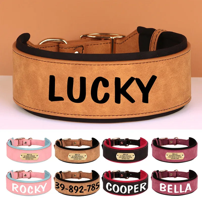 Personalized Leather Collar