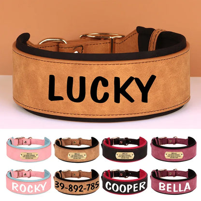 Personalized Leather Collar