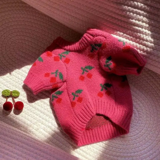 Cherry Knit Sweater