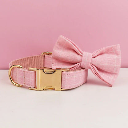 Plaid Collar & Leash