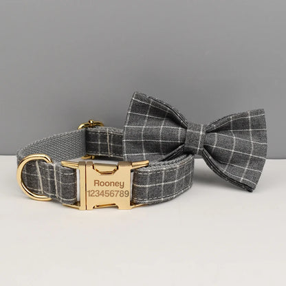 Plaid Collar & Leash