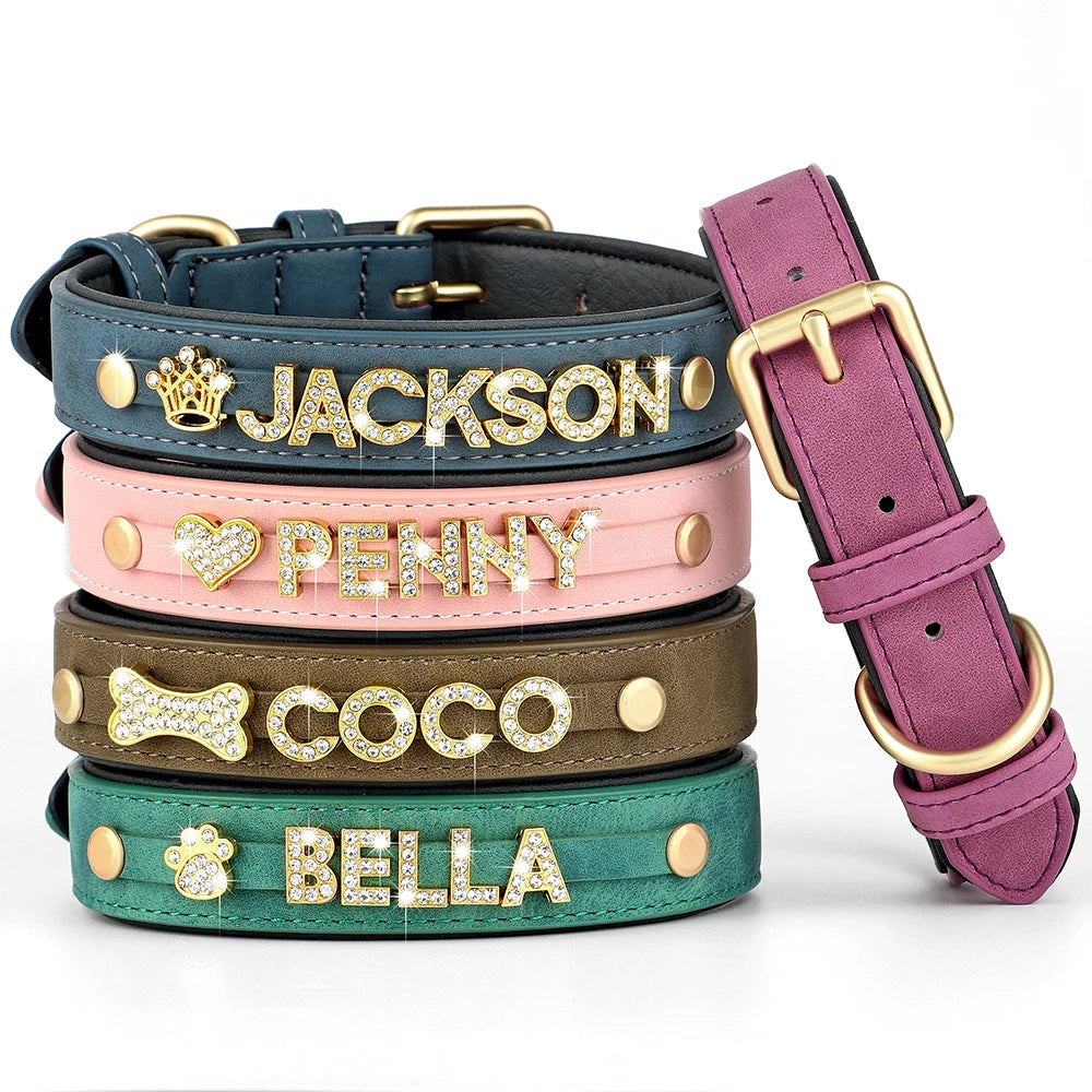 Rhinestone Name Collar