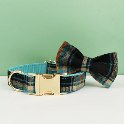 Plaid Collar & Leash