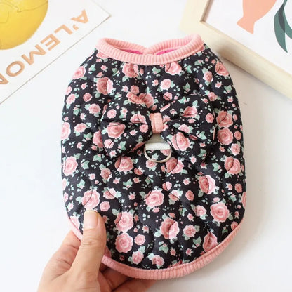 Floral Bow Vest