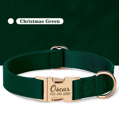 Engraved Leather Collar